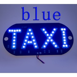 Placuta cu led, indicator taxi, 45 smd 3528, lumina albastra